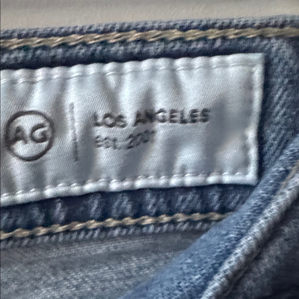 AG Adriano Goldschmied Blue Wide Leg Jeans - Picture 3 of 9